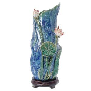 Yi Lin Arts And Treasures Ceramic Flower Vase 10"